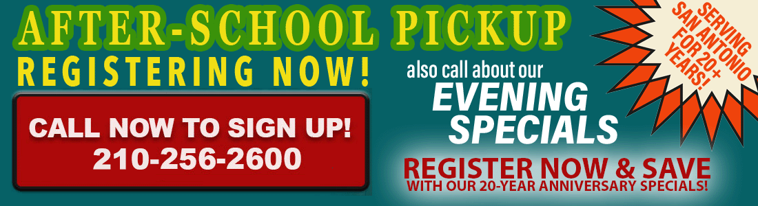 San Antonio After School Pick Up San Antonio After School Pick Up | Serving San Antonio for 20+ years
